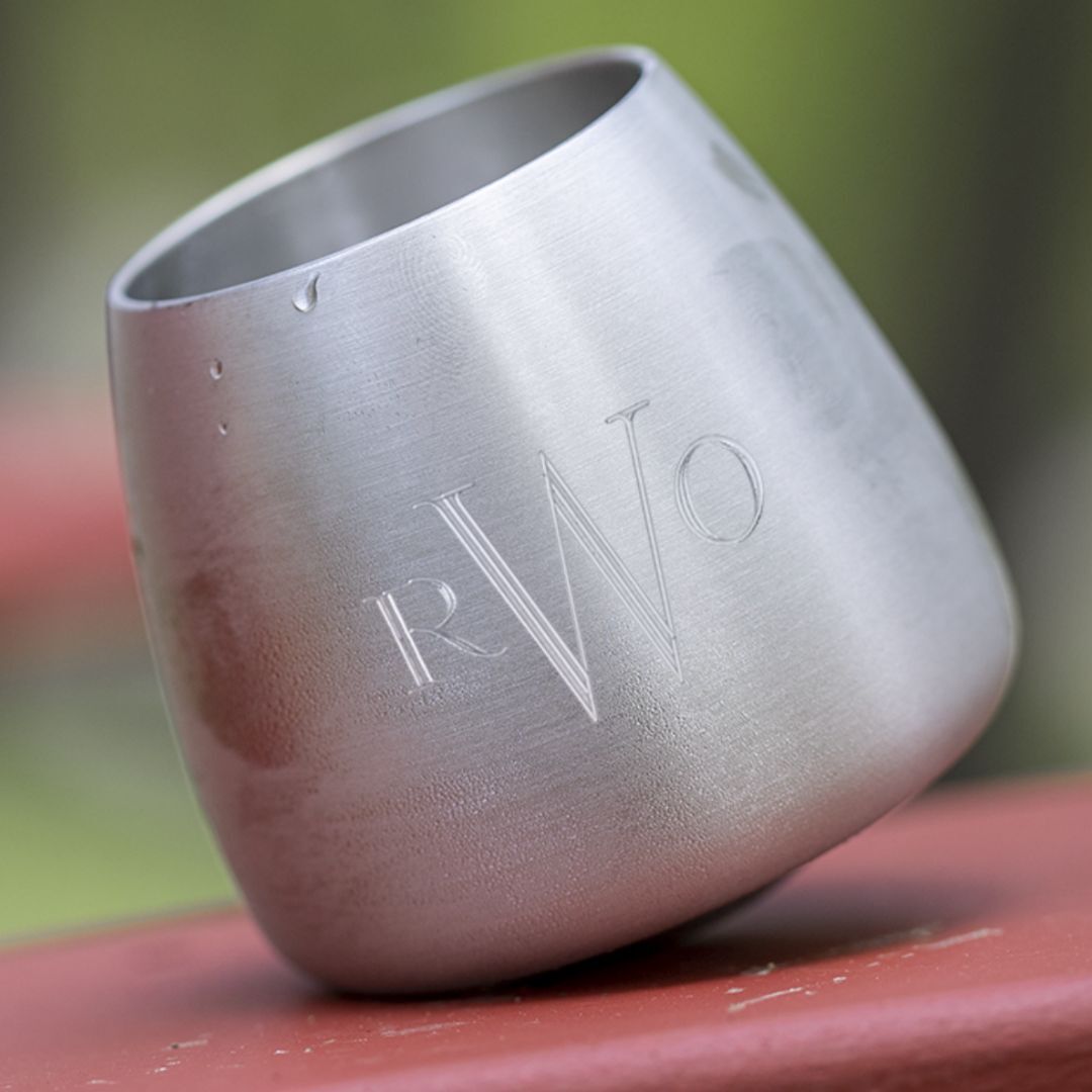 engraved personalized pewter cup