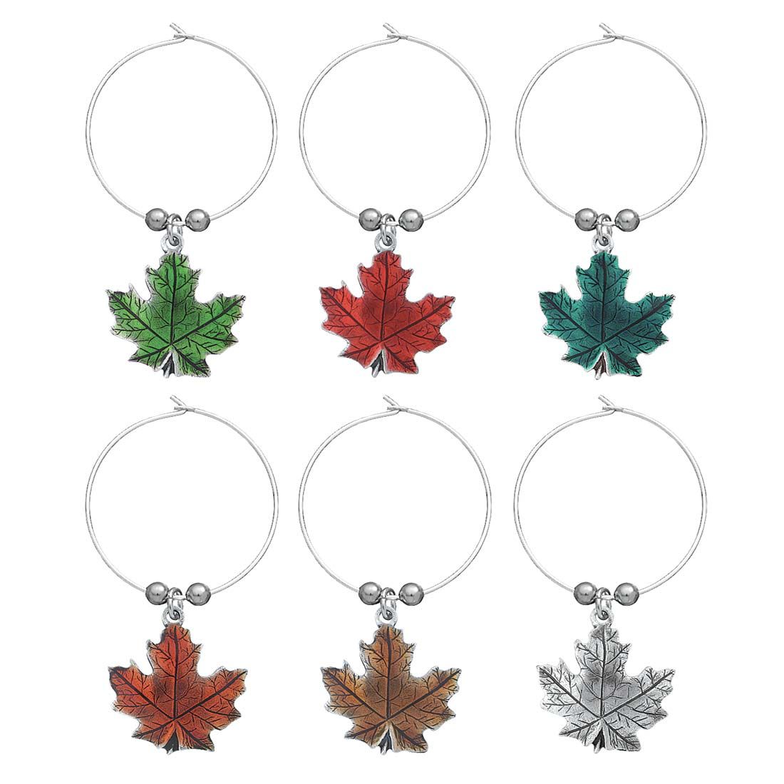 Maple Leaf Wine Glass markers